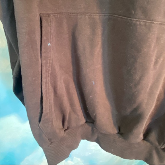 DIVIDED H&M OVERSIZED BLACK PULLOVER HOODIE - SZ XL - Picture 4 of 4